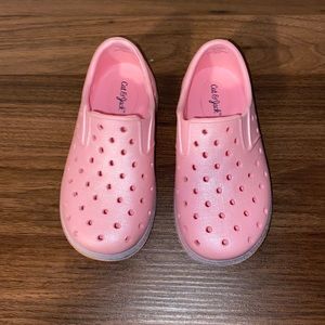 Cat & Jack shimmer pink water shoes